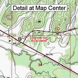 USGS Topographic Quadrangle Map   Centreville East, Alabama (Folded 