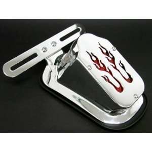  Chrome Flame Aftermarket Tombstone Tail Light for Harley 