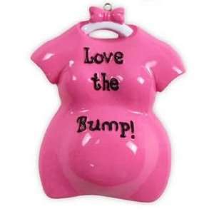  2401P Love the Bump Personalized Christmas Ornament: Home 