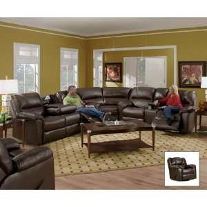  SIMMONS 50745 RIVERSIDE SECTIONAL THEATER CUPHOLDERS BROWN 