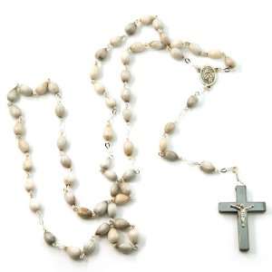   Inches Sterling Silver Filled Jobs Tears Natural Rosary Jewelry