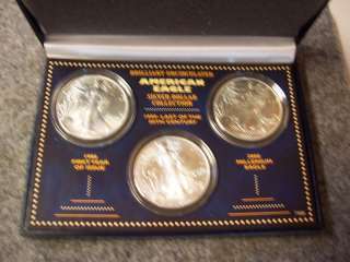 1986,1999 and 2000 American Eagle Sliver Dollar coins  