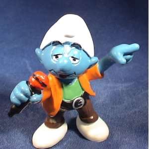  The Smurfs Singer Smurf Pvc Figure: Toys & Games
