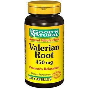 Valerian Root 450 mg 100 Capsules by Good and Natural  
