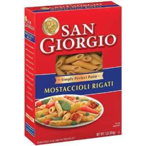 San Giorgio Mostaccioli Rigati   15 Pack  Grocery 