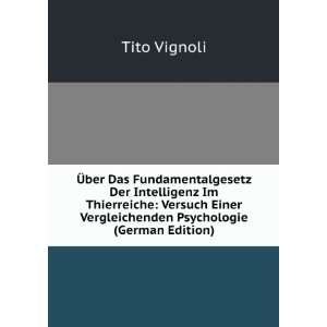   Einer Vergleichenden Psychologie (German Edition) Tito Vignoli Books