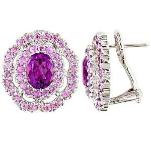    Amethyst, sapphire and silver earrings.: Vanna Weinberg: Jewelry