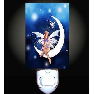 Moon Fairy with Doves Decorative Night Light