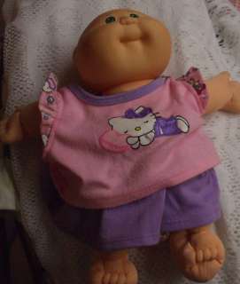 Cabbage Patch 11 Baby w/Hello Kitty Outfit. Preowned.  