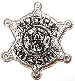 SMITH & WESSON S&W EMBROIDERY SILVER STAR NOS GUN PATCH  
