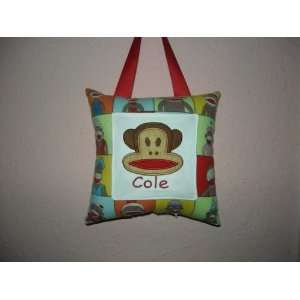   Monkey Monogrammed and Appliqued Tooth Fairy Pillow: Everything Else