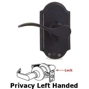  Molten bronze left handed privacy lever   premiere plate 