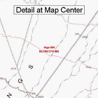  USGS Topographic Quadrangle Map   Vigo NW, Nevada (Folded 