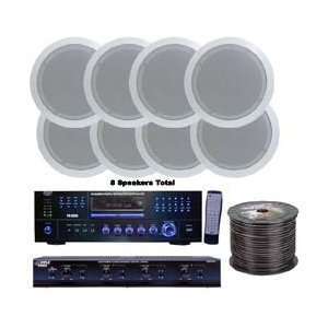   Ceiling Speakers W/Stereo Receiver/DVD/MP3 Amp System: Electronics