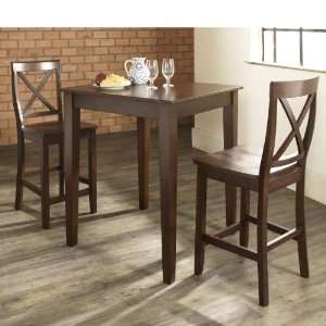 Crosley Furniture KD320005MA   3 Piece Pub Dining Set with Tapered Leg 