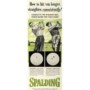  1954 Ad Spalding Kro Flite Air Flite Golf Balls Golfing 