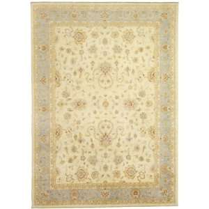   140 Ivory Hand Knotted Wool Ziegler Rug:  Home & Kitchen