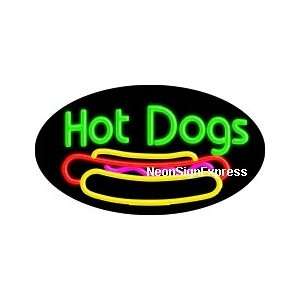  Hot Dogs Flashing Neon Sign 