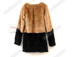 2011 New Vogue Womens Slim Artificial Wool Coat Jacket long Sleeve 