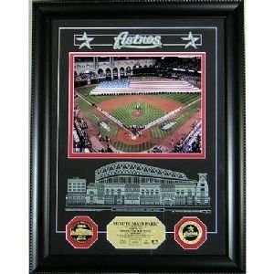 Minute Maid Park Archival Etched Glass Photomint  Sports 