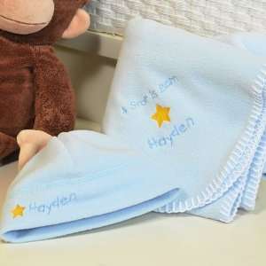  Personalized A Star is Born Baby Boy Blanket & Hat Set 