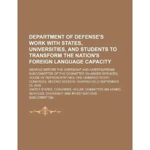  Department of Defenses work with states, universities 