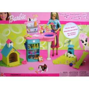  Barbie Stylin Pup Pet Playset w 2 Pets (2002) Toys 