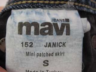 MAVI Denim Janick Distressed Short Skirt Sz S  