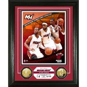  Miami Heat Team Force 24KT Gold Coin Photo Mint: Sports 