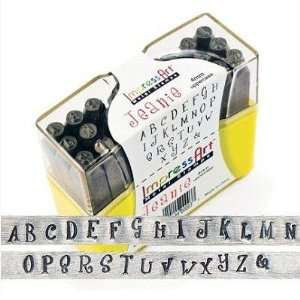   Upper Case Jeanie Metal Letters Stamping Set: Arts, Crafts & Sewing