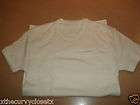 MARKS & SPENCER MENS CREAM SHORT SLEEVE THERMAL VEST SIZE SMALL CHEST 