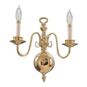  Wall Sconce in Polished Brass