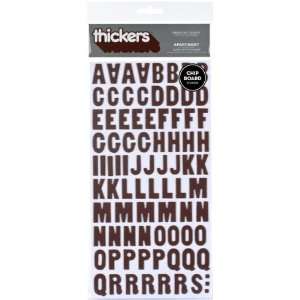  American Crafts Thickers Glossy Chipboard Letter Stickers 
