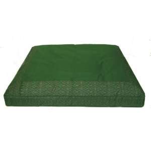   Floor Cushion   Global Ikat Print   Green