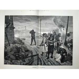   Fine Art War Print Greek Insurgents Army Woodville
