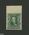 US SC 314 MNH Nice Margin Single 1906 Franklin Imperf Stamp