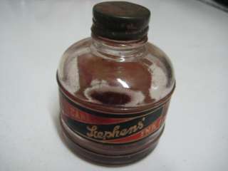 Collectable Old Scarlet Stephens Ink Bottle  