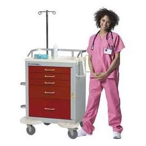  Lakeside® Classic Medical Procedure Cart, 5 Drawer, Gray 