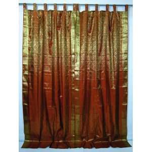   Silk Sari Curtains Window Treatment India Decor 94 Home & Kitchen