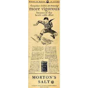  1928 Ad Mortons Iodized Salt Childrens Health Food 
