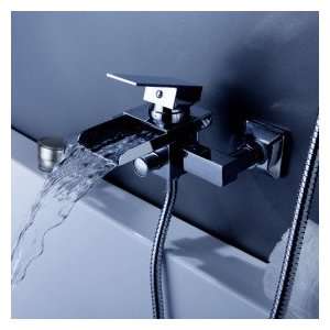  Contemporary Waterfall Tub Faucet   Wall Mount: Home 