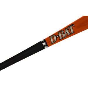  D Bat Pro Maple 73 Two Tone Baseball Bats BLACK/ORANGE 31 
