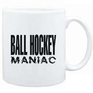  Mug White  MANIAC Ball Hockey  Sports