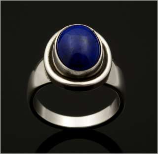 Georg Jensen Ring # 46 B with Lapis Lazuli. Perfect  