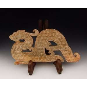  One Dragon shaped Jade Carving from Spring&Autumn Period 