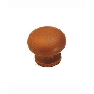  Wood Finishes Knob; Stained, Maple, 1 1/4 In Diameter 