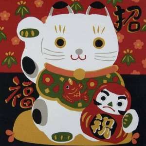  Fabric   Maneki neko (Lucky cats) Arts, Crafts & Sewing