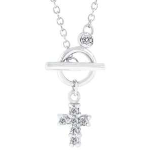 Jewelry Design JGN01108R C01 Perfect Faith Necklace With Prong Round 