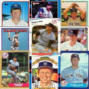  Los Angeles Dodgers Tommy John 20 Different Cards: Sports 