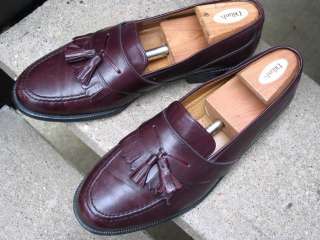 MASSIMO EMPORIO Used Burgundy Leather Dress Loafers 10  